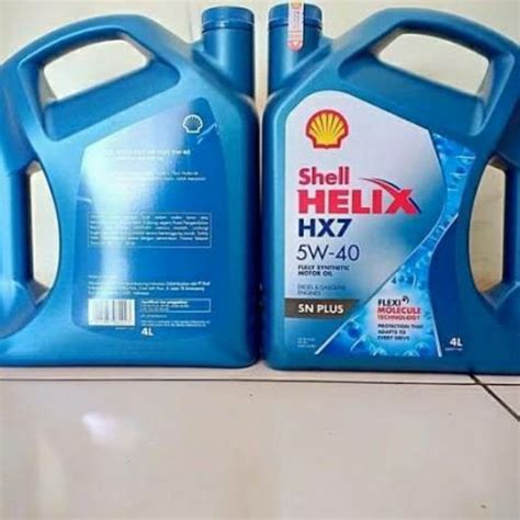 Jual Oli Mobil Mesin SHELL HELIX HX 7 HX7 Galon 4 Liter 4l Shopee