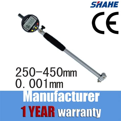 high accuracy 0.001 mm 250 450 digital bore gauge hole diameter measure ...