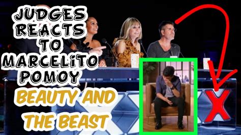 Judges Reacts to Beauty and the Beast by Marcelito Pomoy - YouTube