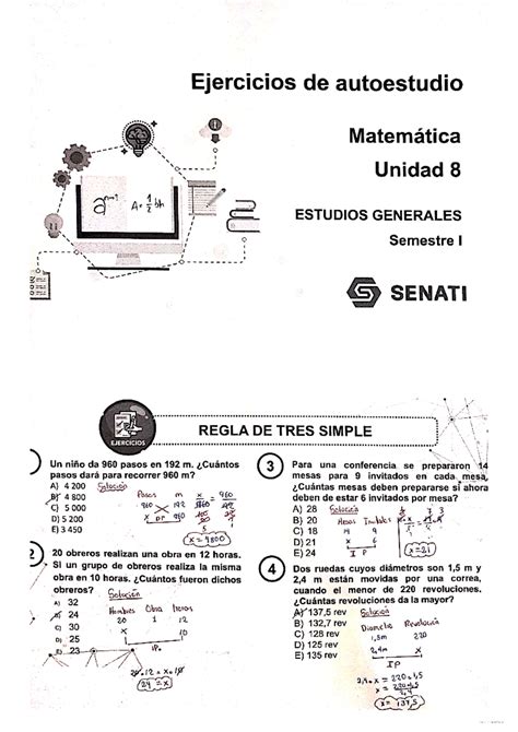 Ejercicios De Autoestudio Y Tarea Unidad 8 Matematica Aplicada Studocu