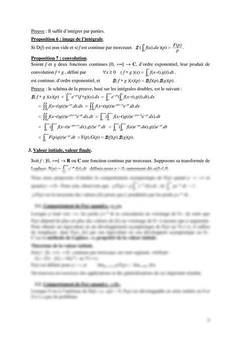 SOLUTION Transform E De Laplace Exercices Corrig S 03 Studypool