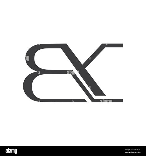 Initial Letter Bk Logo Or Kb Logo Vector Design Template Stock Vector