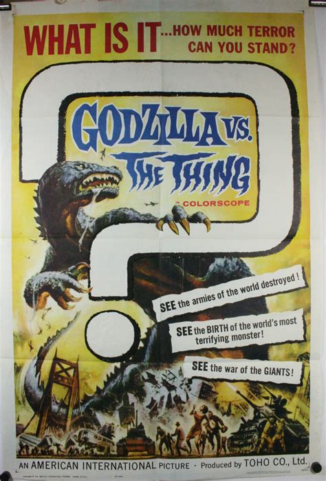 GODZILLA VS. THE THING, Godzilla Vs. Mothra Original Vintage Movie ...