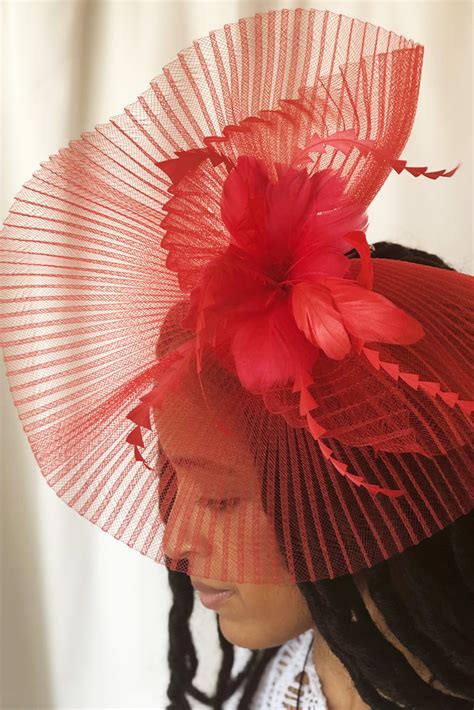 Raspberry Beret Red Fascinator Rental The Fitzroy