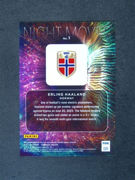 Panini Donruss Fifa Erling Haaland Night Moves Case Hit Ssp