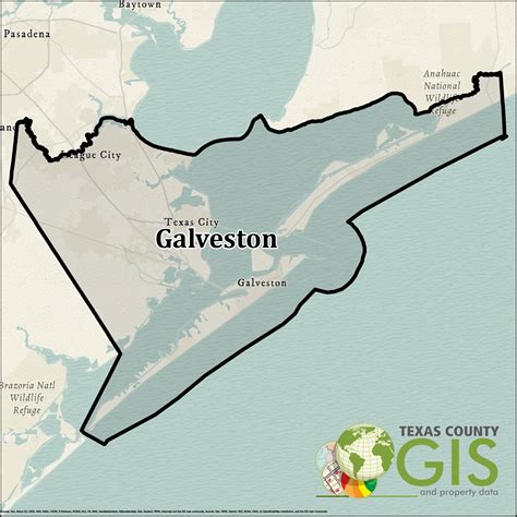 Galveston County Map