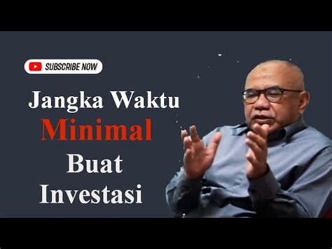 juliardi sunendar pentingnya punya time frame investasi youtube