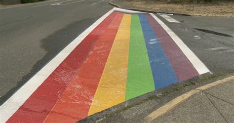 Effort to vandalize rainbow crosswalk foiled in Central Saanich, B.C ...