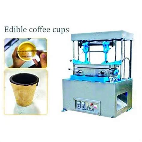 Eatable Material Edible Biscuit Tea Cup Making Machine At