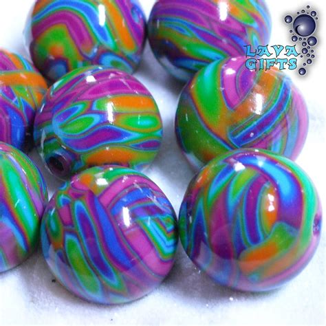 8 Handmade Party Swirl Beads 8 Handmade Party Swirl Beads Flickr