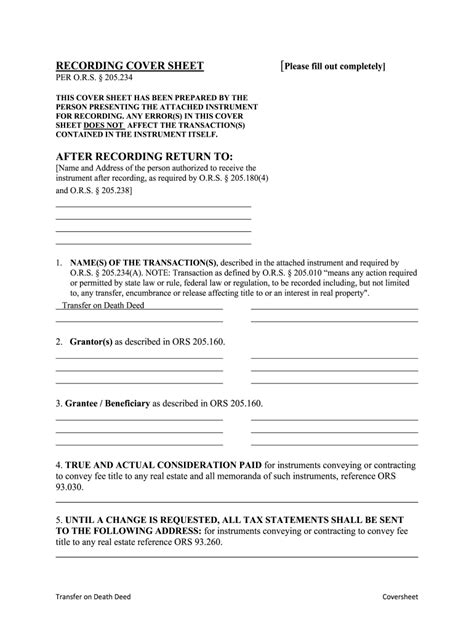 Free Printable Transfer On Death Deed Form Illinois Printable Forms Free Online