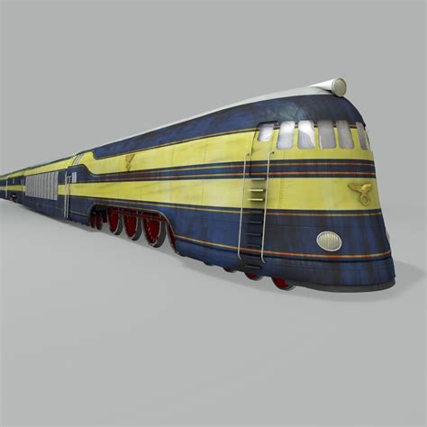 3d Model Speed Giant Train