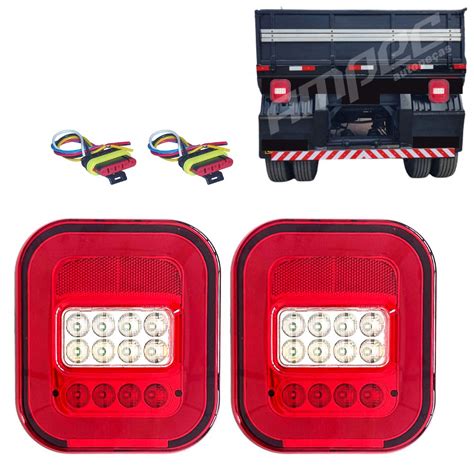 Kit Lanterna Traseira Full Led Universal Marmitao Nix V Ampec