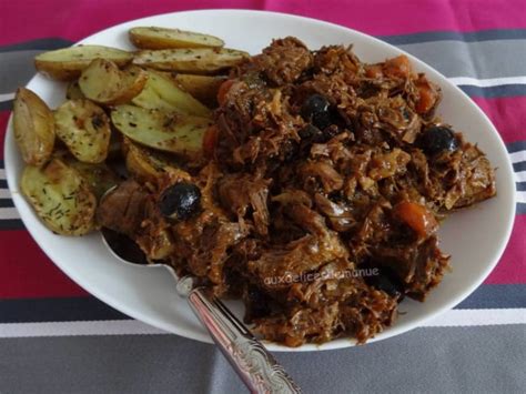 Daube de bœuf aux olives : recette Daube de bœuf aux olives