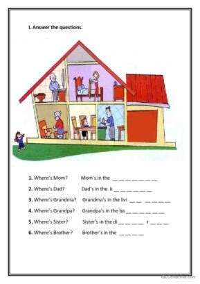 Parts Of The House English Esl Worksheets Pdf Doc Worksheets Library