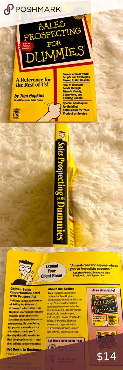 Sales Prospecting For Dummies By Tom Hopkins Sales Prospecting Book