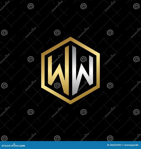 Vector Graphic Initials Letter Ww Logo Design Template Stock Vector Illustration Of Letters