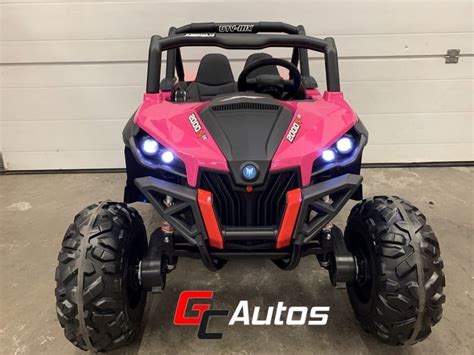 Gcautos Buggy Lectrique Utv Mx Avec Cran Tactile Mp Places Rose