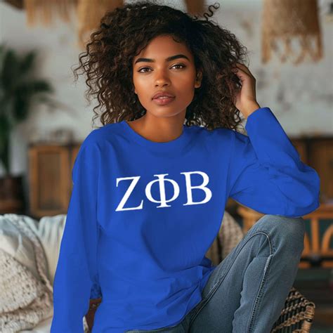 Zeta Phi Beta Comfort Colors Greek Long Sleeve T Shirt Greek Gear