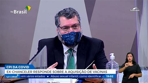 Ernesto Ara Jo Diz Cpi Da Pandemia Que N O Houve Atritos A China