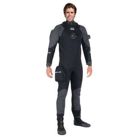 Mares XR3 Neoprene Latex Dry Suit With Boots Black Diveinn