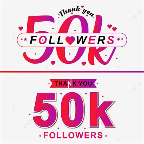 Thank You Followers Vector Hd Png Images Thank You K Follower