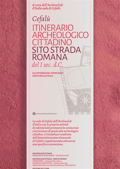 Archeoclub Itinerario Archeologico Cittadino Behance