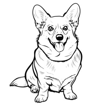 Emoji Coloring Pages Black And White Dog Emoji, Expression, Facebook ...