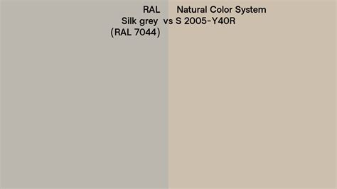 Ral Silk Grey Ral Vs Natural Color System S Y R Side By