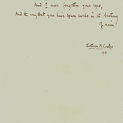 Letter To Vera Brittain