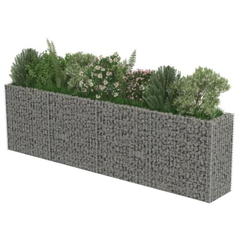 Lit Sur Lev Gabion En Acier Galvanis Zerodis X X Cm