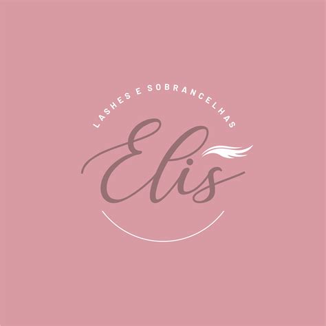 logo design de sobrancelha elis Agência Vinidesign