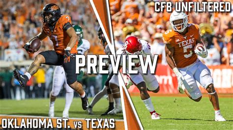 Oklahoma State Vs Texas Preview CFB Unfiltered Big 12 Football