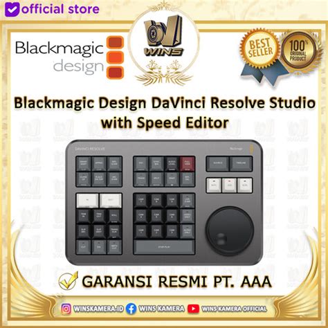 Promo Blackmagic Design Davinci Resolve Speed Editor Original Cicil 0 3x Jakarta Utara Wins