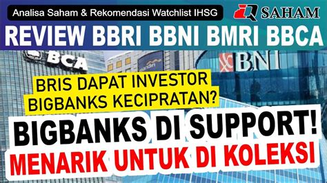 Bbri Bbni Bmri Bbca Sangat Menarik Untuk Di Koleksi Di Area Support