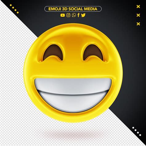 Premium PSD Emoji 3d Social Media