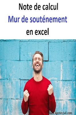 Calcul De Mur De Sout Nement Avec Excel