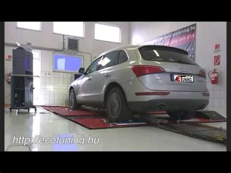 Audi Q5 3 0TDI 240LE AET CHIPtuning Referencia Videó 4x4 DYNO