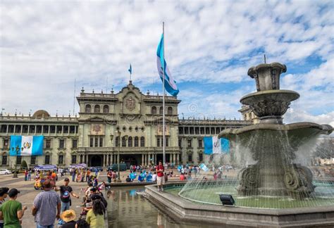 Guatemala National Palace at Plaza De La Constitucion Constitution ...