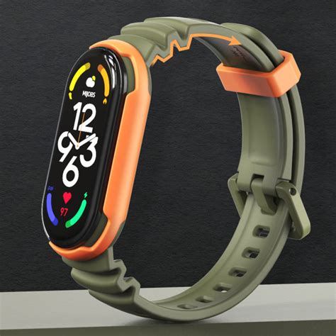 สำหรับ Xiaomi Mi วง7 6 5สายรัดซิลิโคนเปลี่ยนข้อมือวงสำหรับ Miband 7