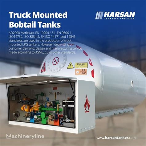 Harsan Model M Lpg Bobtail Tank Gas Equipment For Sale Turkey