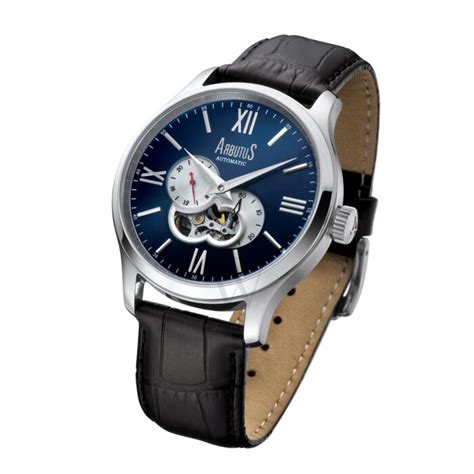 Men's Classic Genuine Leather Blue Dial Watch | World of Watches