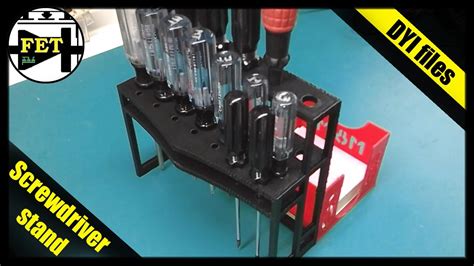 Screwdriver Stand With Notes Box 3d Printed Project Youtube