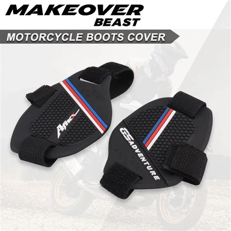 Motocicleta Black Gear Shift Pad Sapatos Botas Capa Prote O Fit Para