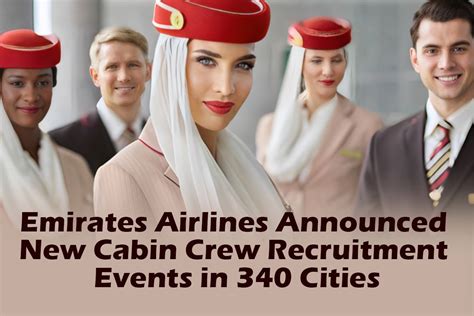 Emirates Airlines Announced New Cabin Crew Recruitment Events In 340 Cities