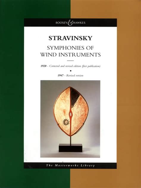 Symphonies Of Wind Instruments Von Igor Strawinsky Im Stretta Noten