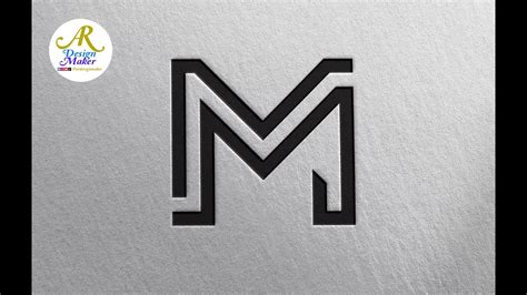 Modern M Letter Logo Design In Illustrator Illustrator Tutorial Youtube