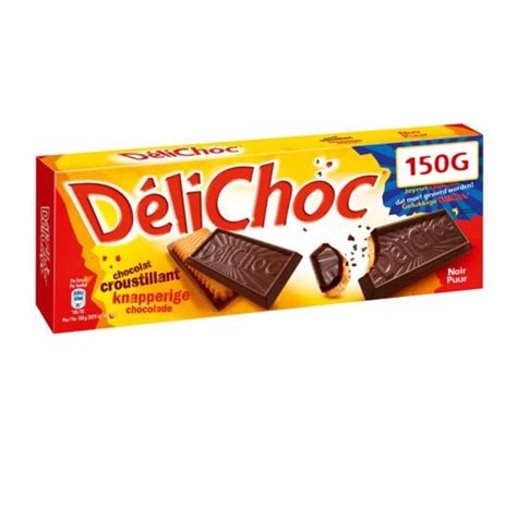 Biscuits Chocolat Noir DELICHOC 150g à Prix Carrefour