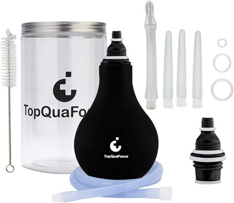 TopQuaFocus 320ml Enema Bulb Kit Anal Douche Bulb Kit For Man Woman