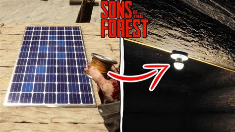 How Solar Panels Work In Sons Of The Forest Youtube